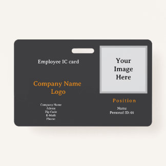 Badge Carte professionnelle du personnel - moderne