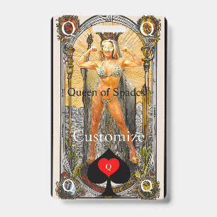 Badge Carte Tarot Reine de Pique Thunder_Cove