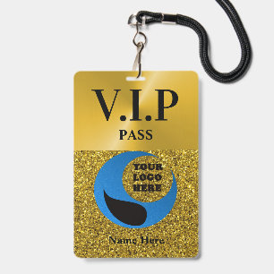 Badge Carte VIP personnalisée laminée avec cordon