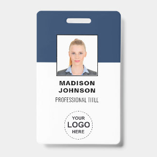 Badge Cartes d'identité à code-barres personnalisées ave