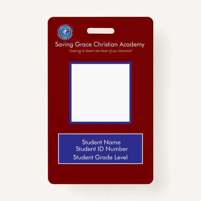 Badge Cartes d'identité de l'étudiant (Devant)