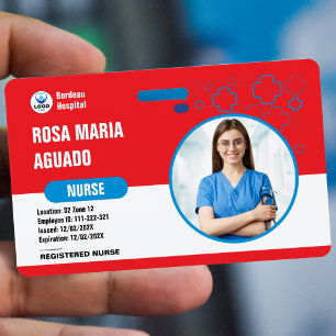 Badge Cartes d'identité personnalisées pour hôpitaux et