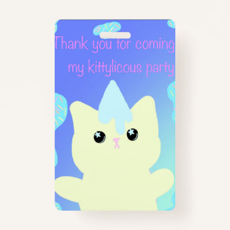 Badge Caticorn  Birthday Favor Bags
