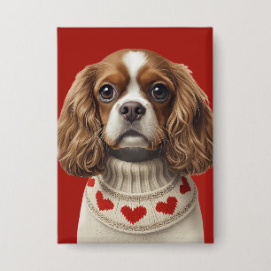 Badge Cavalier cœur d'amour