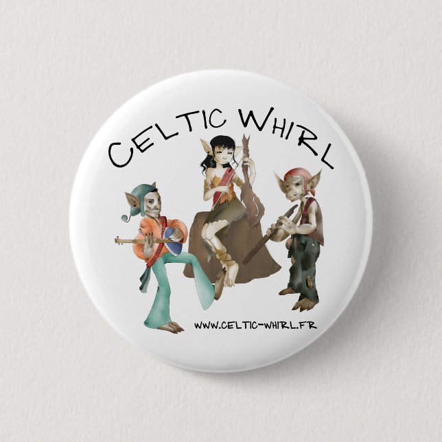 Badge Celtic Whirl Button (Vorderseite)