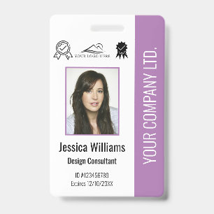 Badge Certification de photo d'employé personnalisée ID