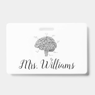 Badge Cerveau Scientifique