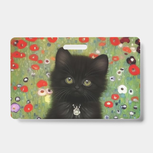 Badge Chaton de Gustav Klimt (Avant)