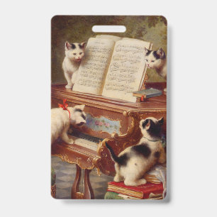 Badge Chatons et Piano