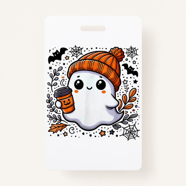 Badge Chemise d'Halloween mignonne pour les femmes Fantô (Devant)