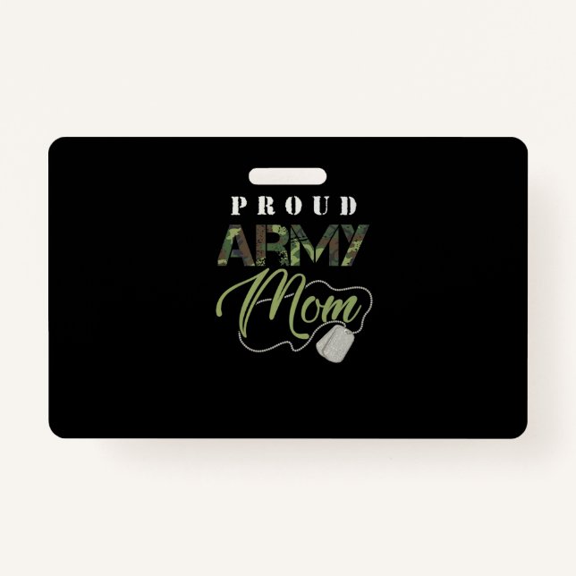 Badge Chemise maman de l'Armée Fière | Mignonne T-shirt  (Devant)