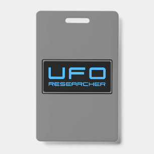 Badge Chercheur OVNI Aliens de recherche paranormal