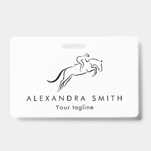 Badge Cheval de saut   Équitation   Éleveur de chevaux