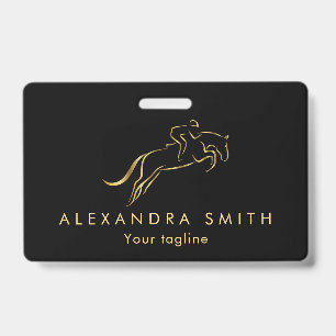 Badge Cheval de saut Équitation Éleveur de chevaux