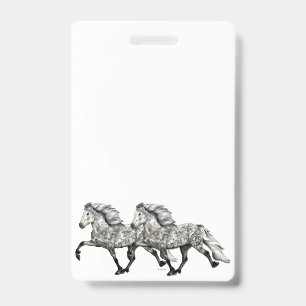 Badge Cheval islandais charismatique en Tölt