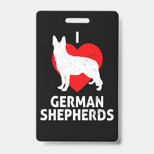 Badge Chien Loup Berger Allemand