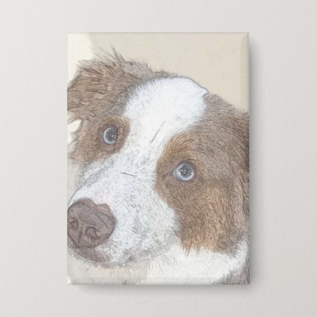 Badge Chien, Repos, Animal de compagnie (Recto)