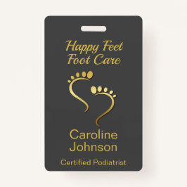 Badge Chiropodiste podiatre Pedicure Foot Care Business