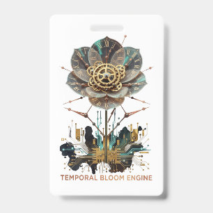 Badge Chrono-Flore : L'Âme Mécanique de la Nature