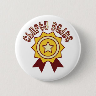 Badge Chufty - humour du nord drôle Manchester