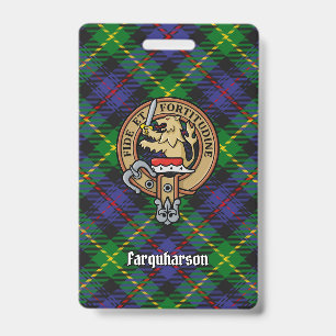 Badge Cimier du clan Farquharson sur tartan