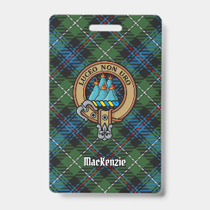 Badge Cimier du clan MacKenzie sur tartan