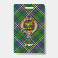 Clan Cockburn Crête sur Tartan