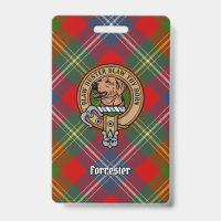 Clan Forrester Crest sur Tartan