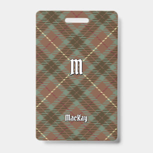 Badge Clan Fraser Chasse Tartan Patiné