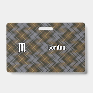 Badge Clan Gordon Insigne Tartan Patiné
