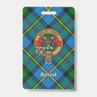 Clan MacLeod Crest sur Tartan