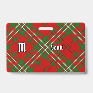 Badge Clan Scott Tartan Rouge