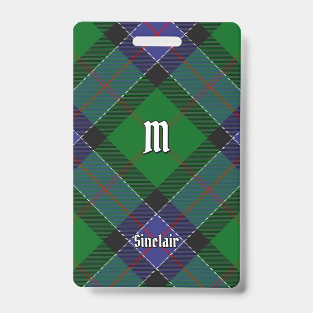 Badge Clan Sinclair Chasse Tartan (Avant)