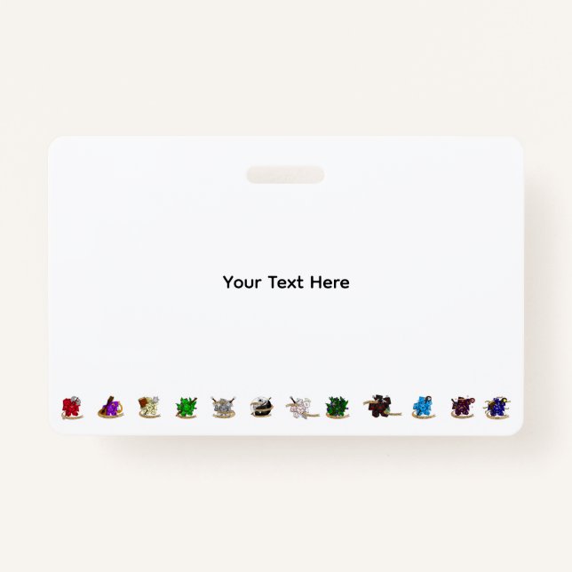 Badge Classe Dungeons and Dragons Dice Designs (Devant)