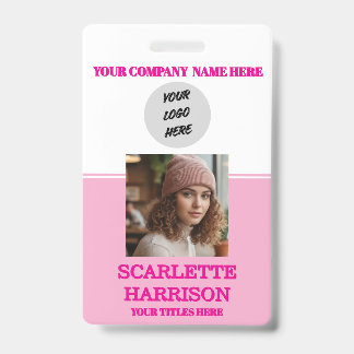 Badge Clip d'entreprise personnalisé pour employé d'entr