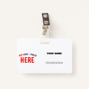 BADGE CLIP EN MÉTAL DE MARQUE BLANCHE MODERNE ET PERSONN