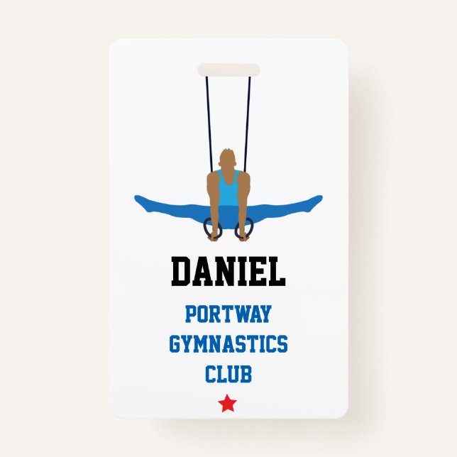 Badge Club de gymnastique sur mesure (Devant)