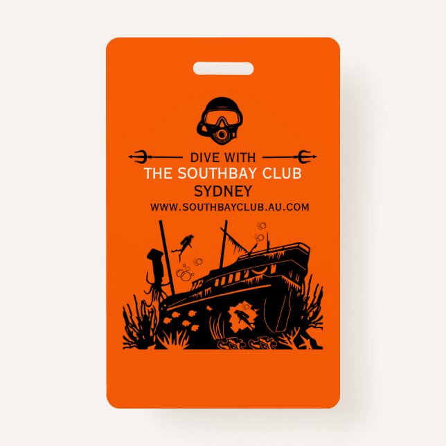 Badge Club de plongée nautique (Devant)