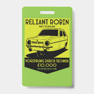 Badge Club des propriétaires de Reliant Robin