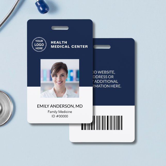 Badge Code à barres Hospital Clinic Doctor Doctor Employ (Bar Code ID Hospital Clinic Doctor Employee Badge)