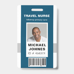 Badge code-barres de l'employé - étiquette