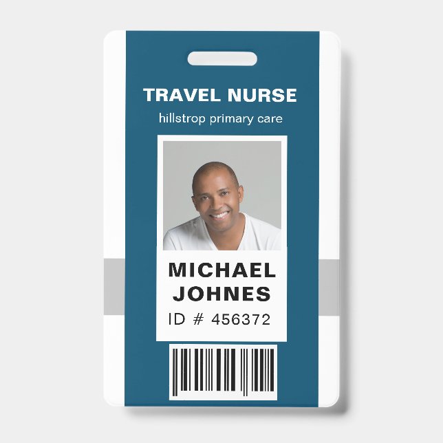 Badge code-barres de l'employé - étiquette (Avant)