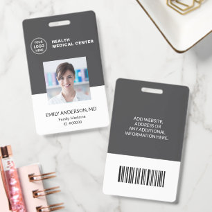 Badge Code-barres ID Hôpital Clinique Médecin Employé Gr