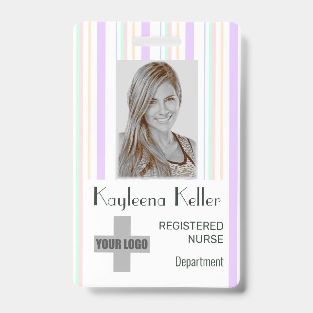 Badge Code code code à barres du logo des lignes de band (Avant)