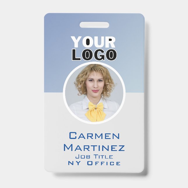 Badge Code de la barre de sécurité de l'entreprise - ID  (Avant)