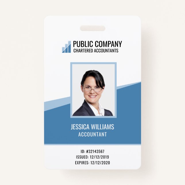 Badge Code personnel personnel personnalisé (Devant)