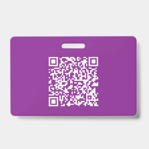 Badge Code QR instantané avec votre URL de site Web   Po