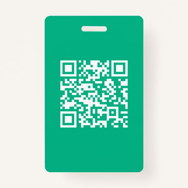 Badge Code QR modifiable Générer votre propre code | Ver (Devant)