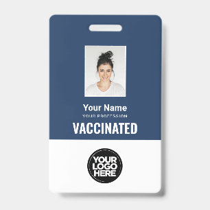 Badge Code Qr Photo de Passe de Vaccin Personnalisé pour