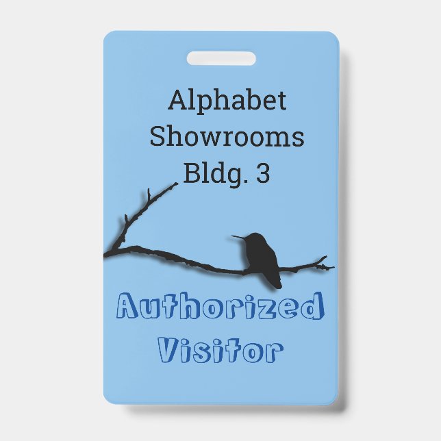 Badge - Colibri sur la branche (Avant)